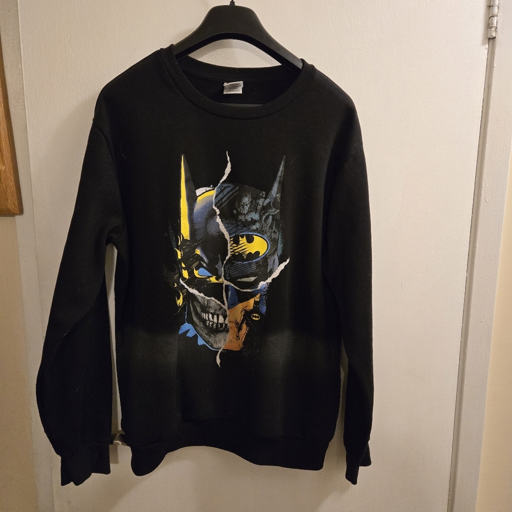 Batman Graphic Sweater- Sweatshirt Men Size Large G